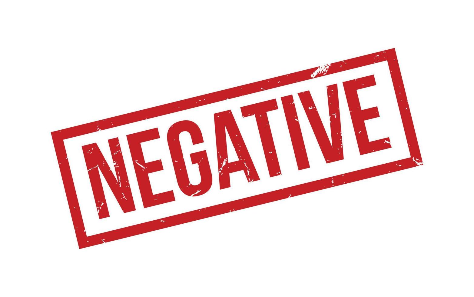 Negative Rubber Stamp Seal Vector
