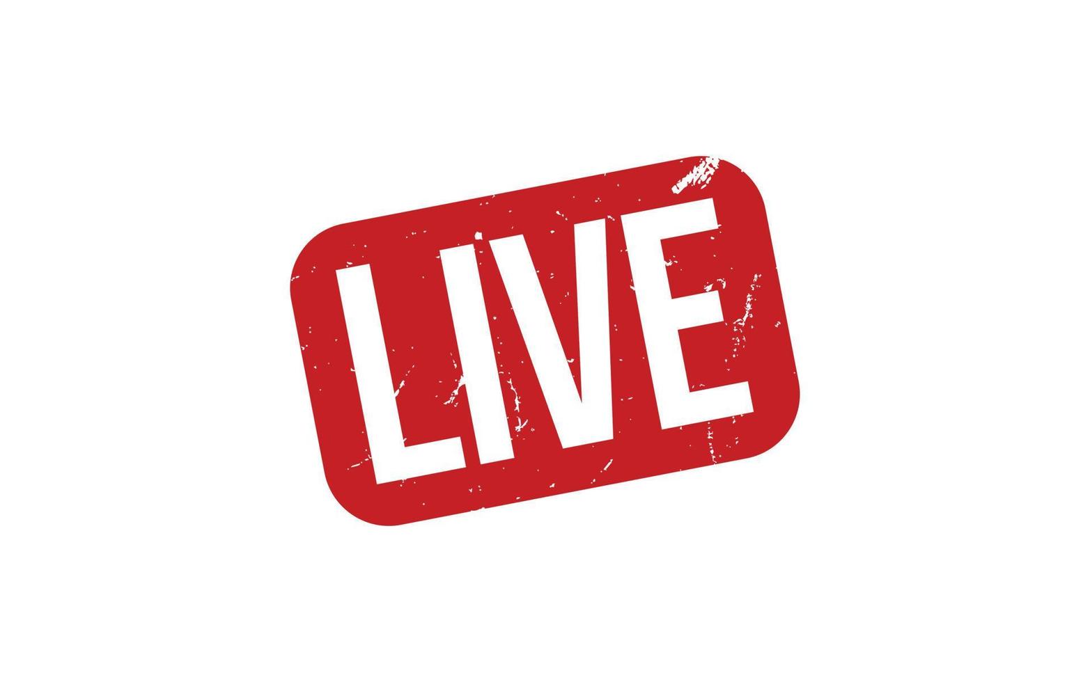 Live Rubber Stamp Seal Vector