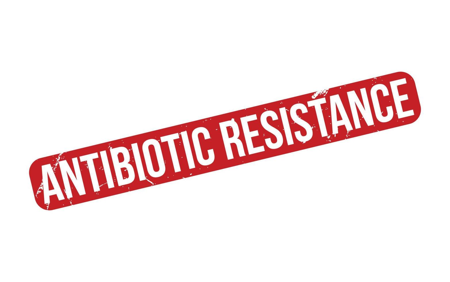 Antibiotic resistance rubber grunge stamp seal vector