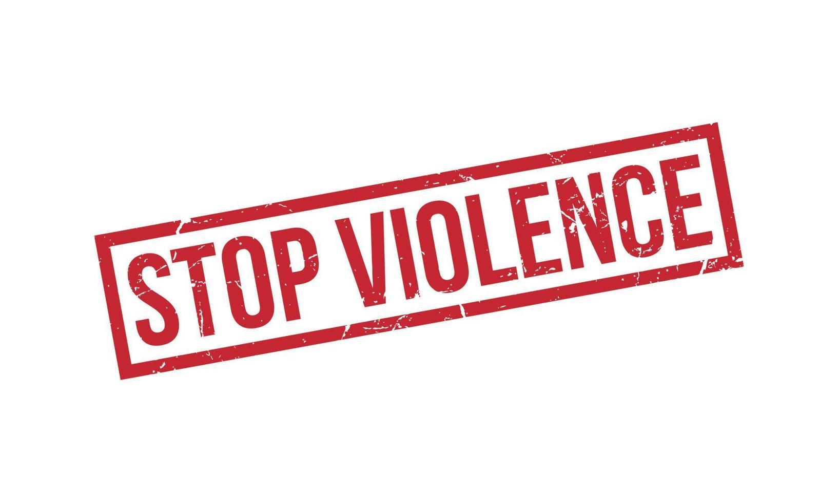 Stop Violence Rubber Stamp Seal Vector