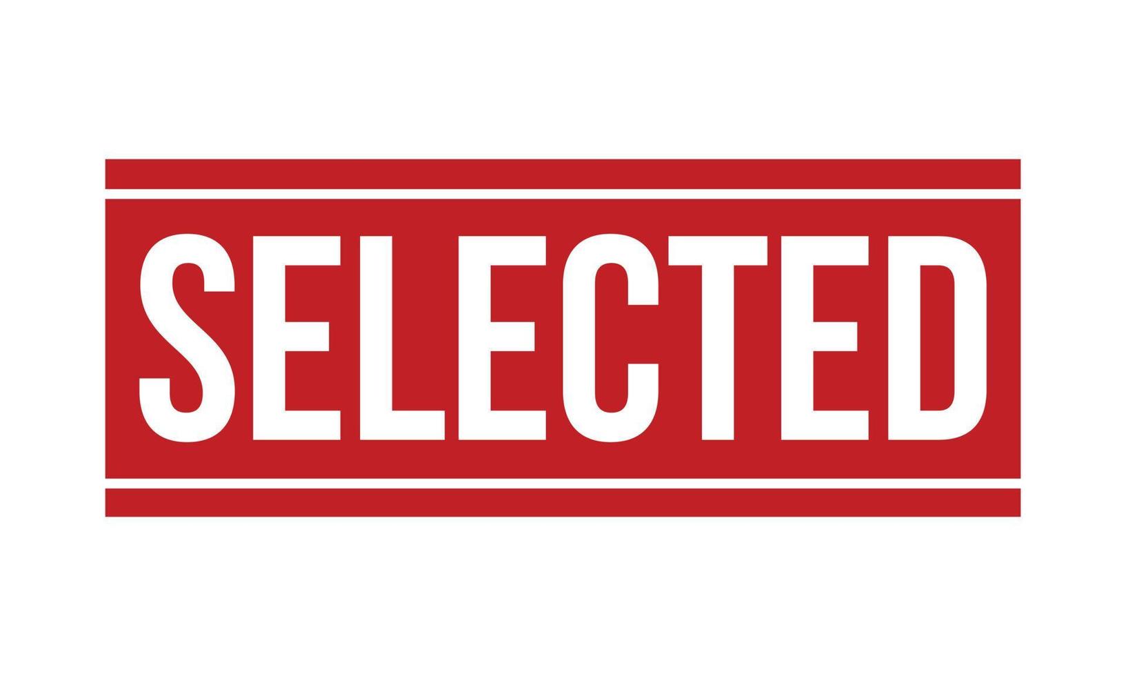Selected Rubber Stamp Seal Vector