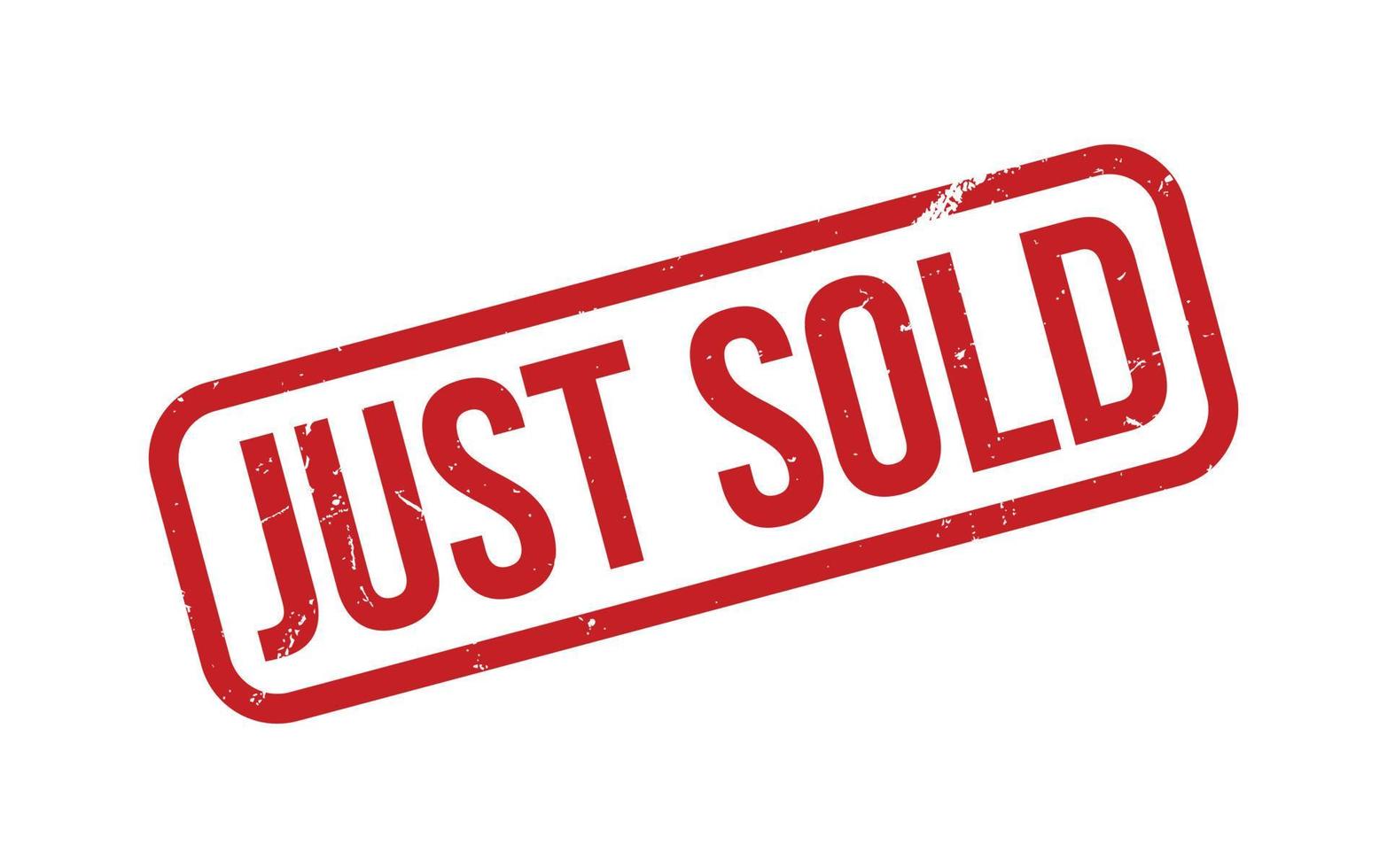Just Sold Rubber Stamp Seal Vector