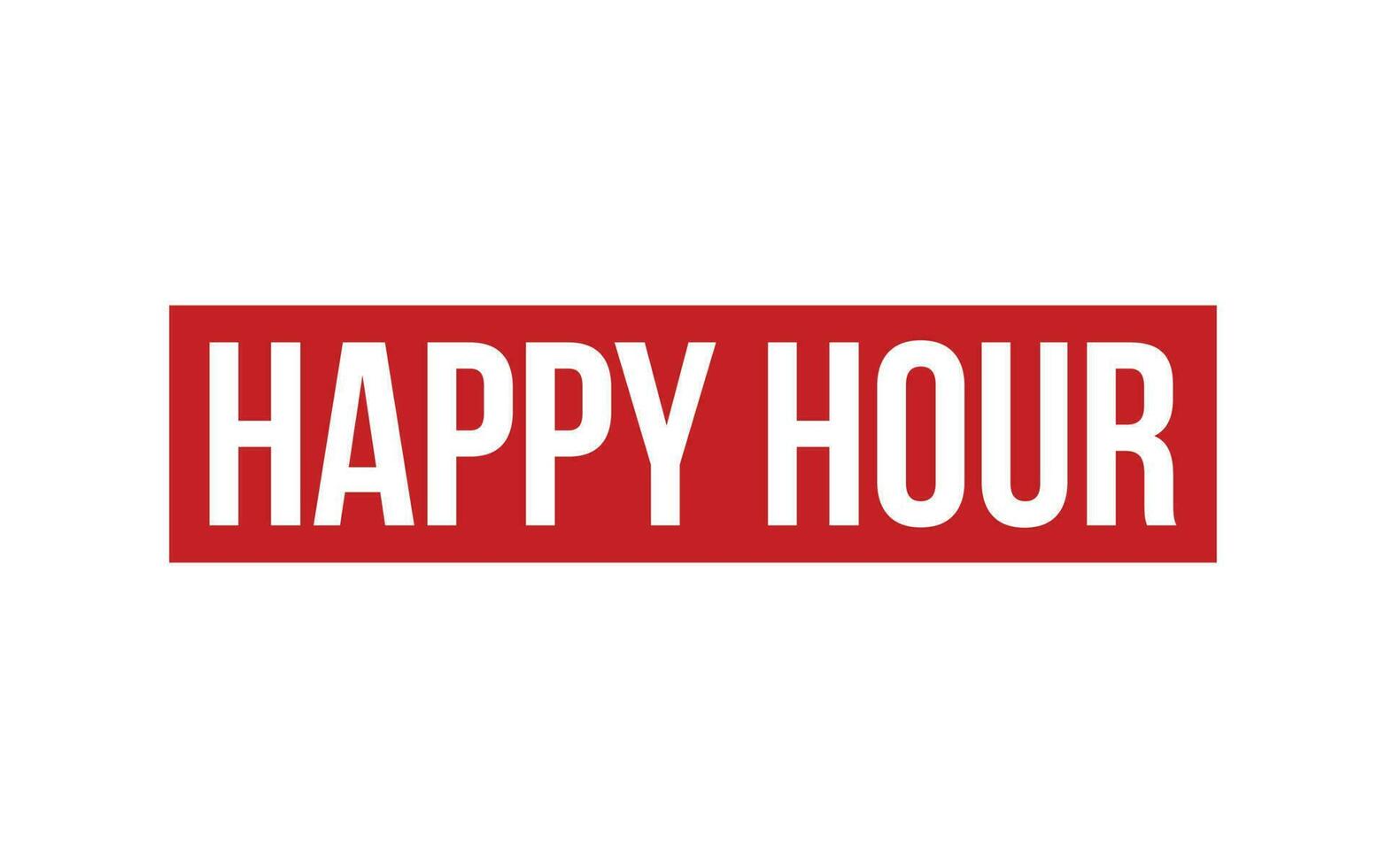 Happy Hour Rubber Stamp Seal Vector
