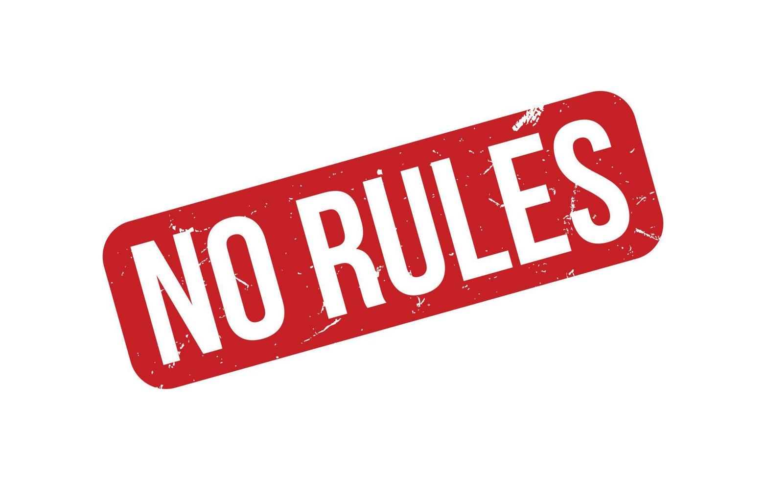No Rules Rubber Stamp Seal Vector