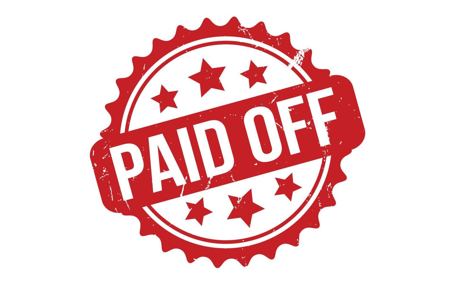 Paid Off Rubber Stamp Seal Vector