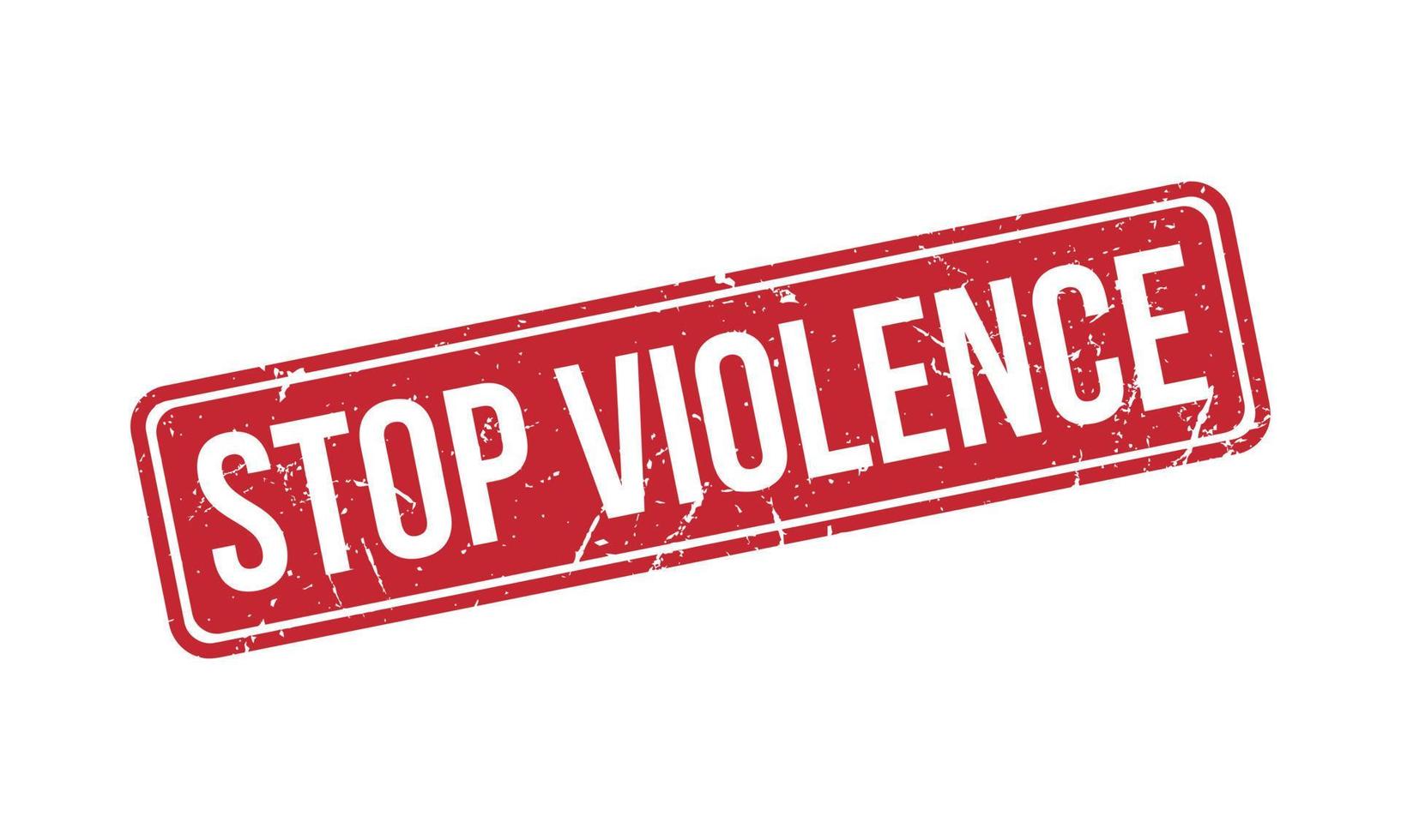 Stop Violence Rubber Stamp Seal Vector