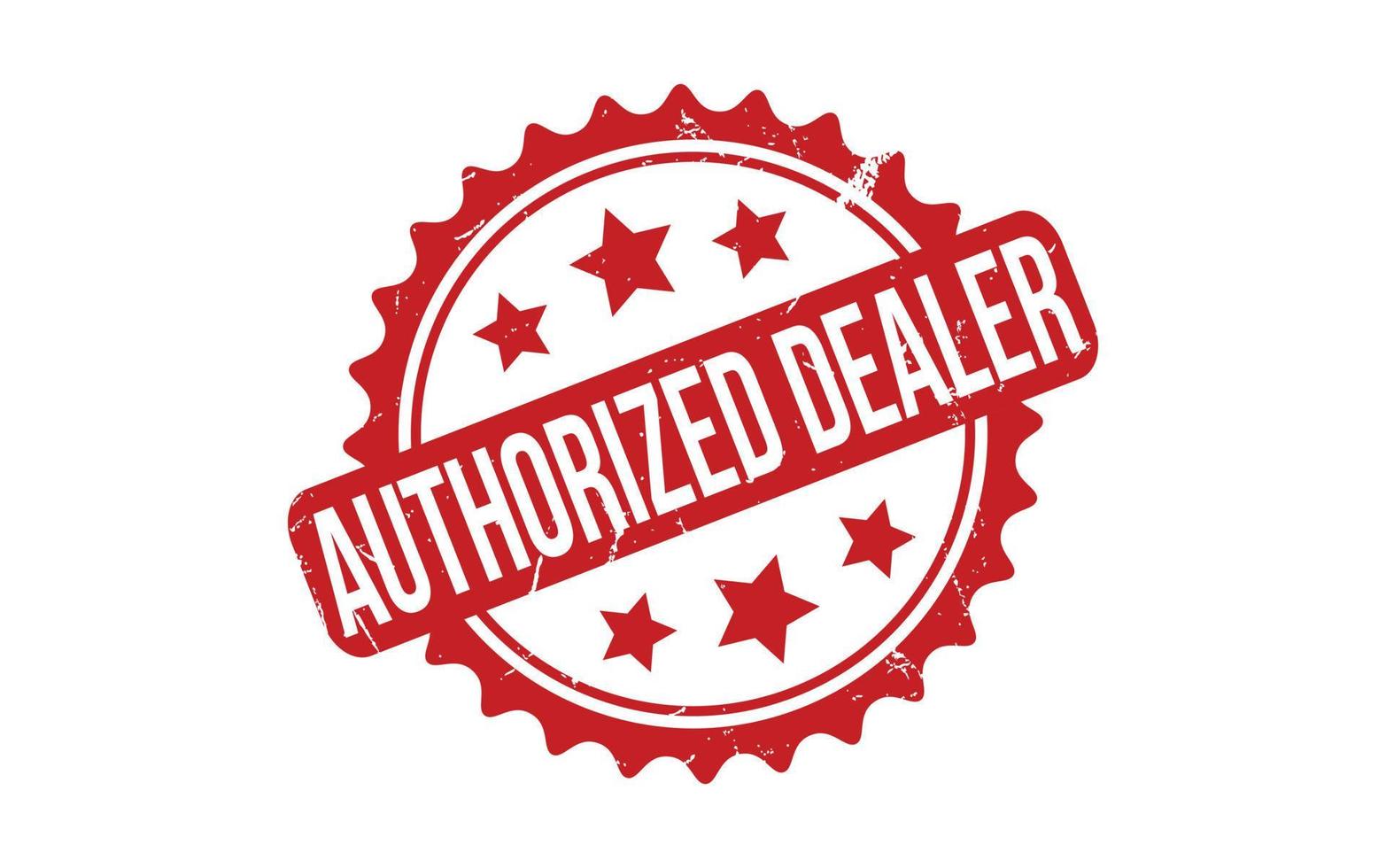 Authorized dealer Rubber Stamp Seal Vector