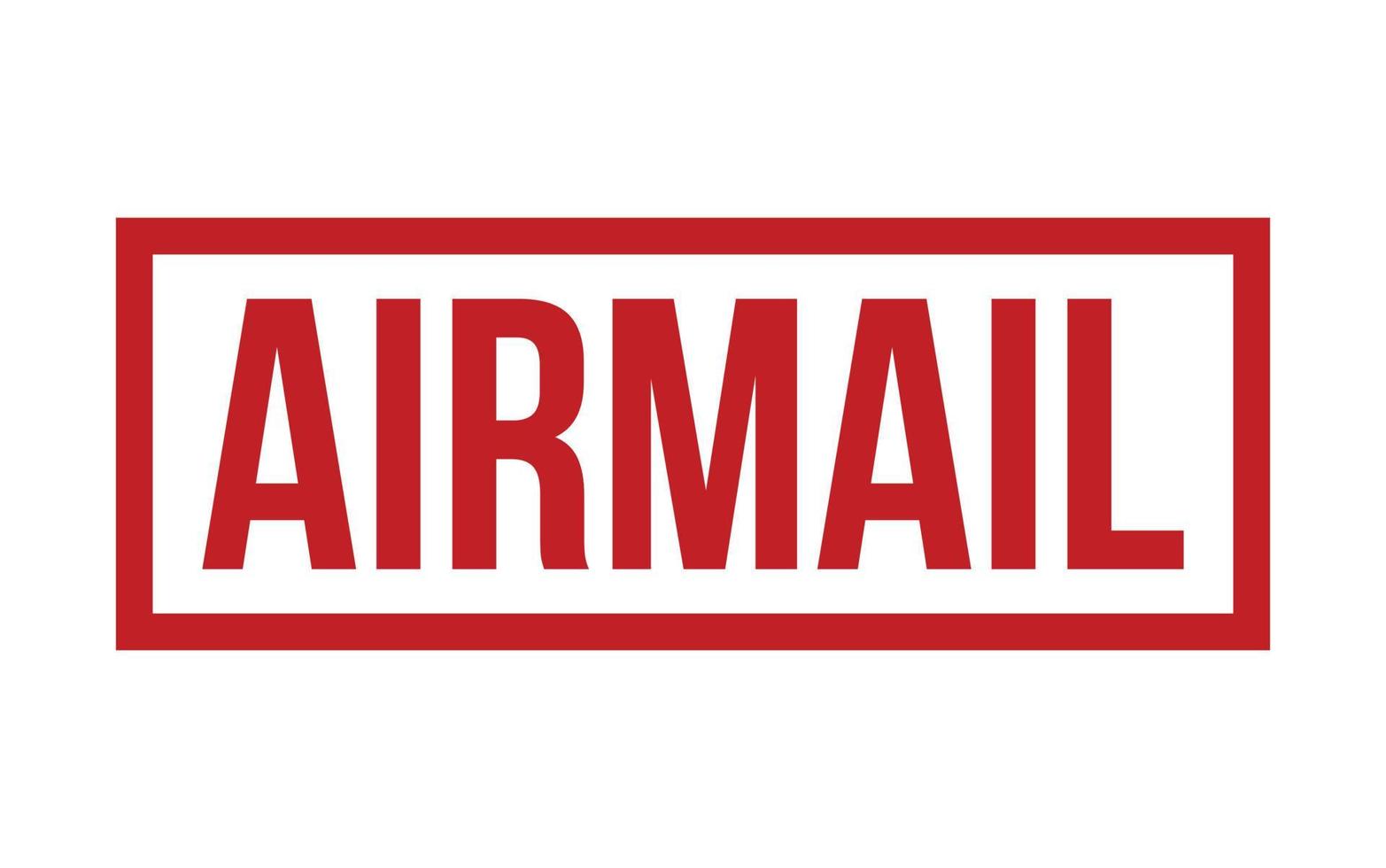 Airmail rubber grunge stamp seal vector
