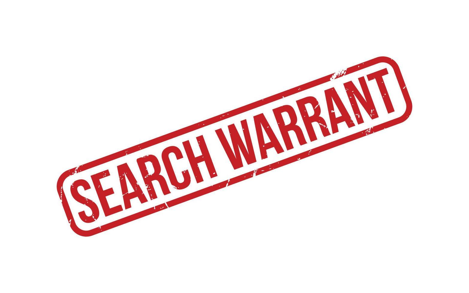 Search Warrant Rubber Stamp Seal Vector
