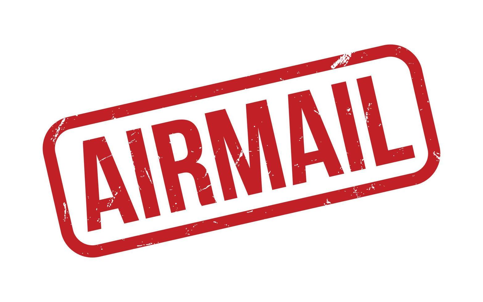 Airmail rubber grunge stamp seal vector