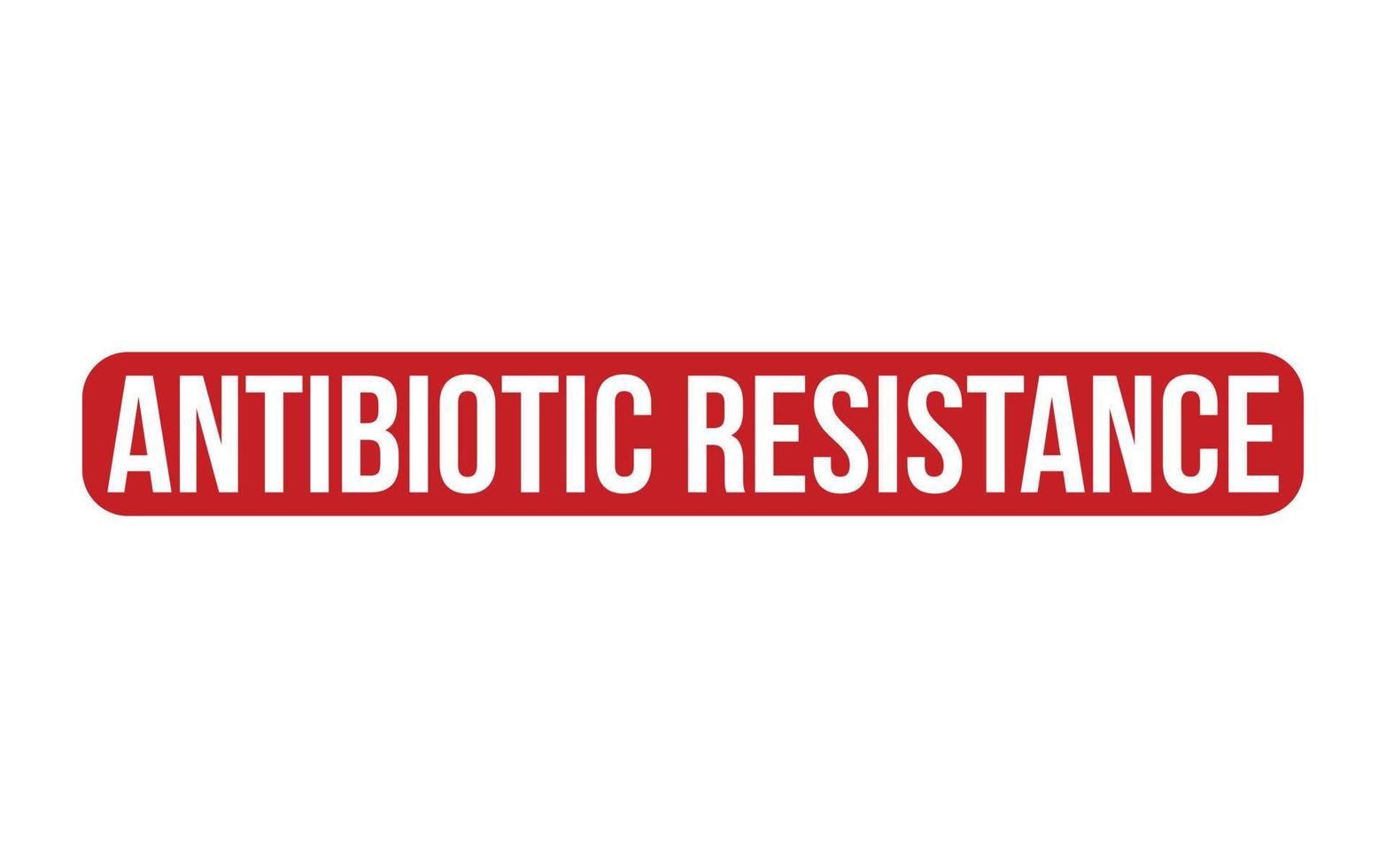 antibiótico resistencia caucho sello sello vector