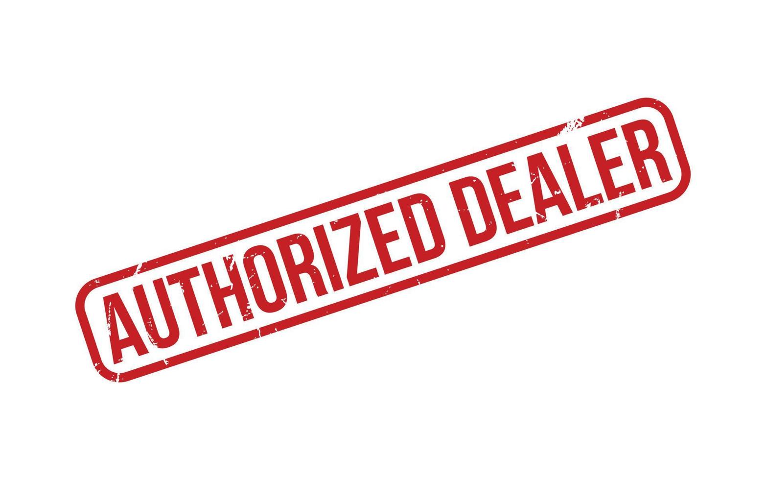 Authorized dealer Rubber Stamp Seal Vector