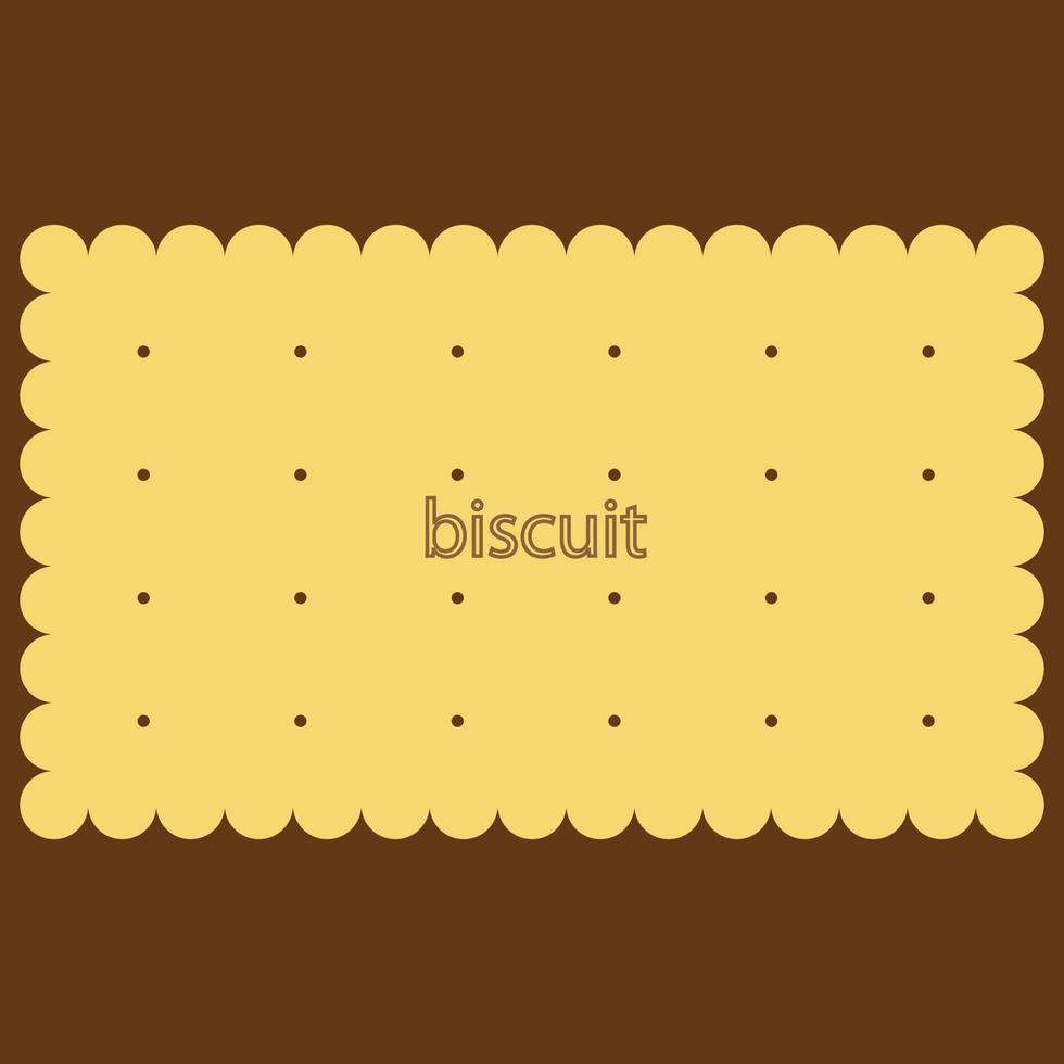 A biscuit, tea and coffee biscuits, biscuit vector illustration, brown color, suitable for educational content and logo design and food label and banner, bakery and pastry sign, minimal illustration