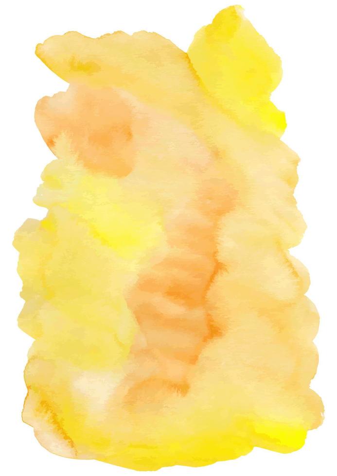 Yellow watercolor background for your design, watercolor splash background concept. vector