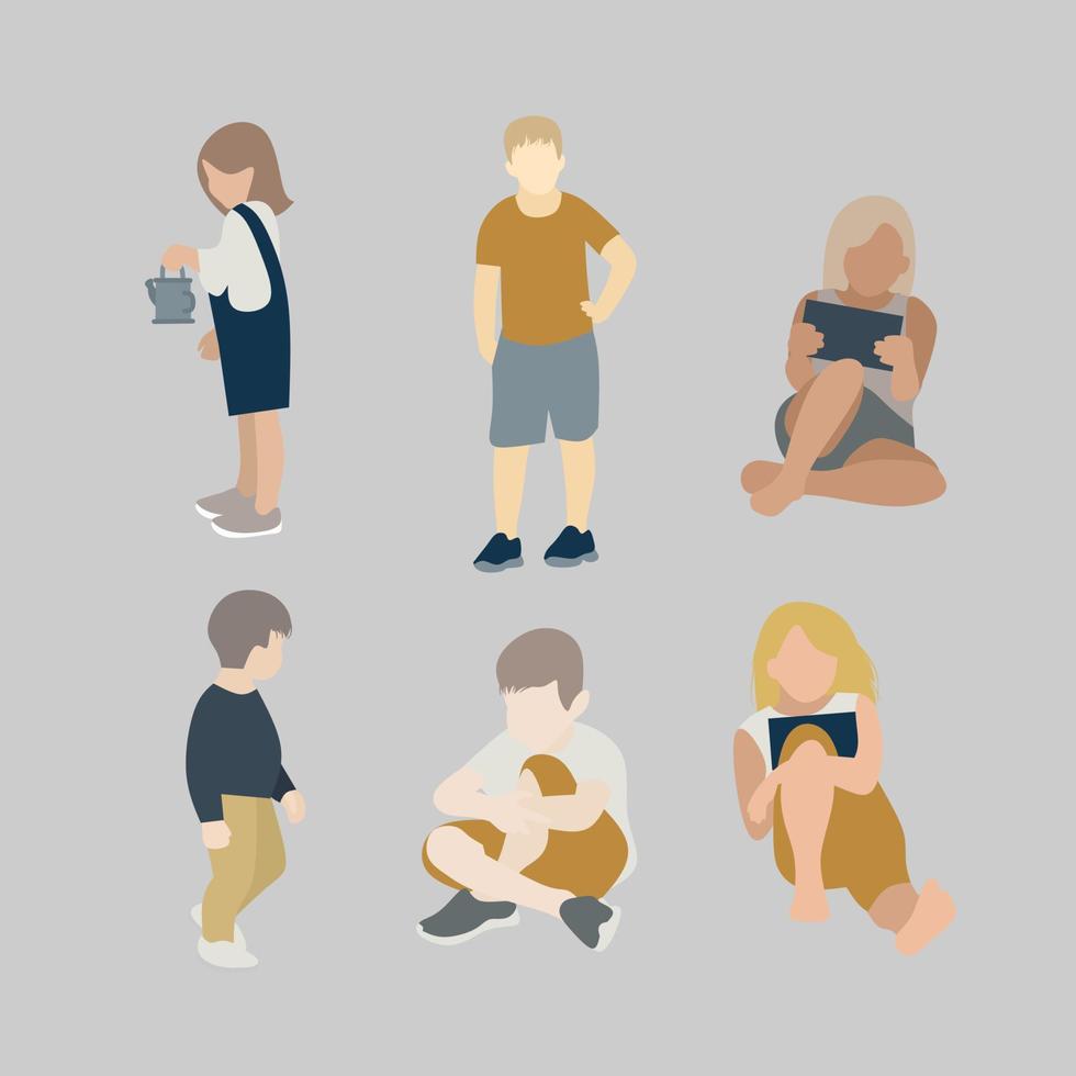 Children vector illustration