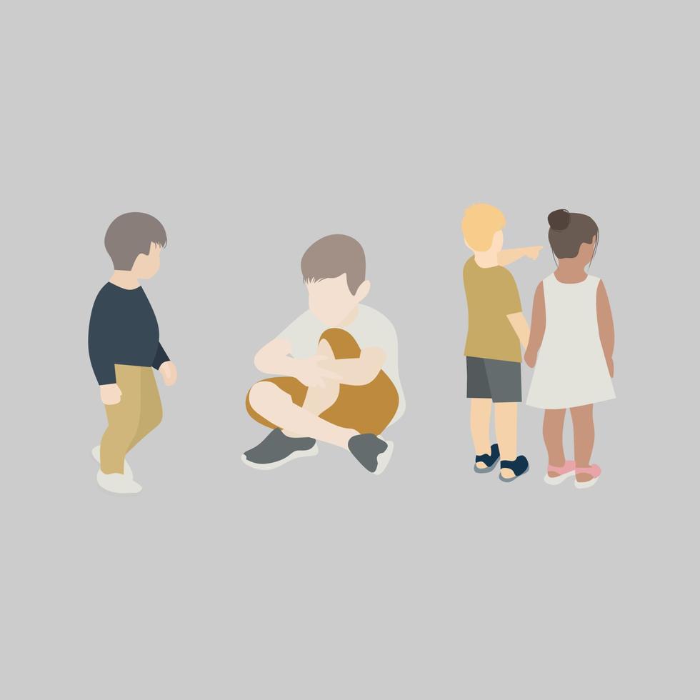 Children vector illustration