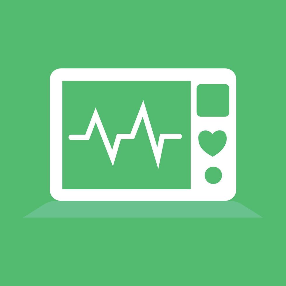 The patient vital reading ECG vector