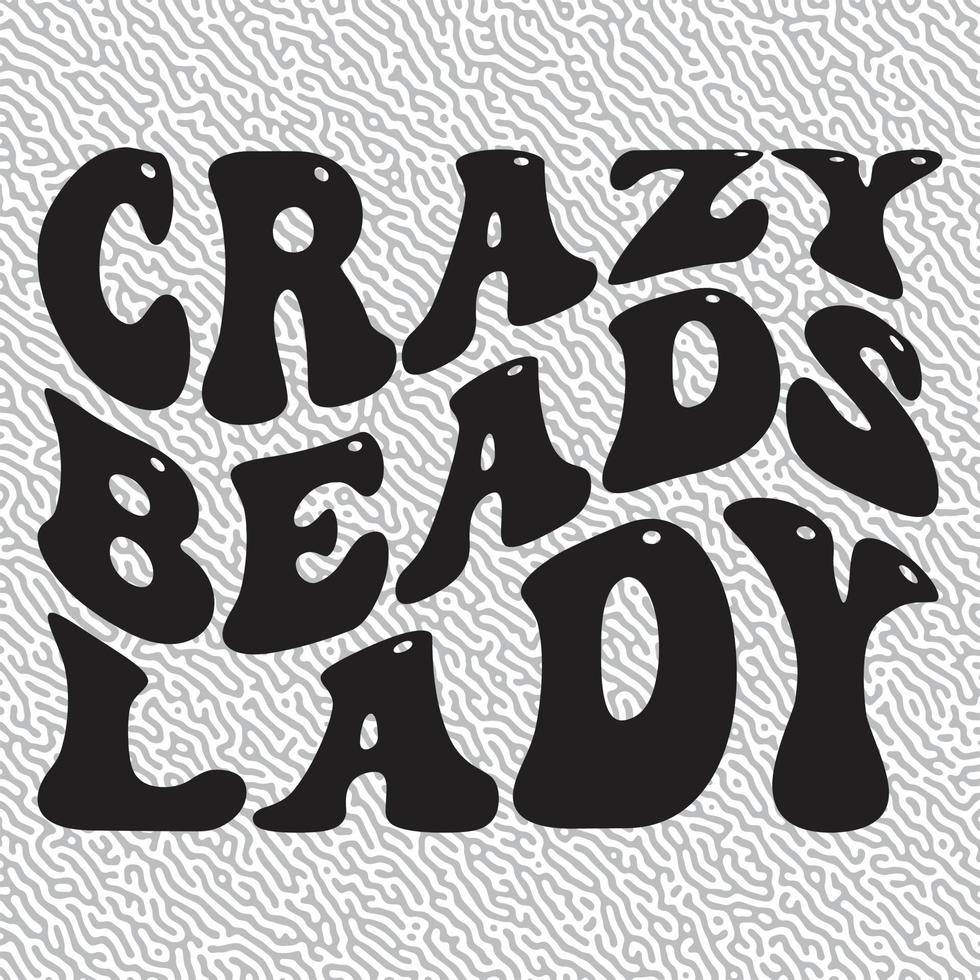 Crazy Beads Lady vector