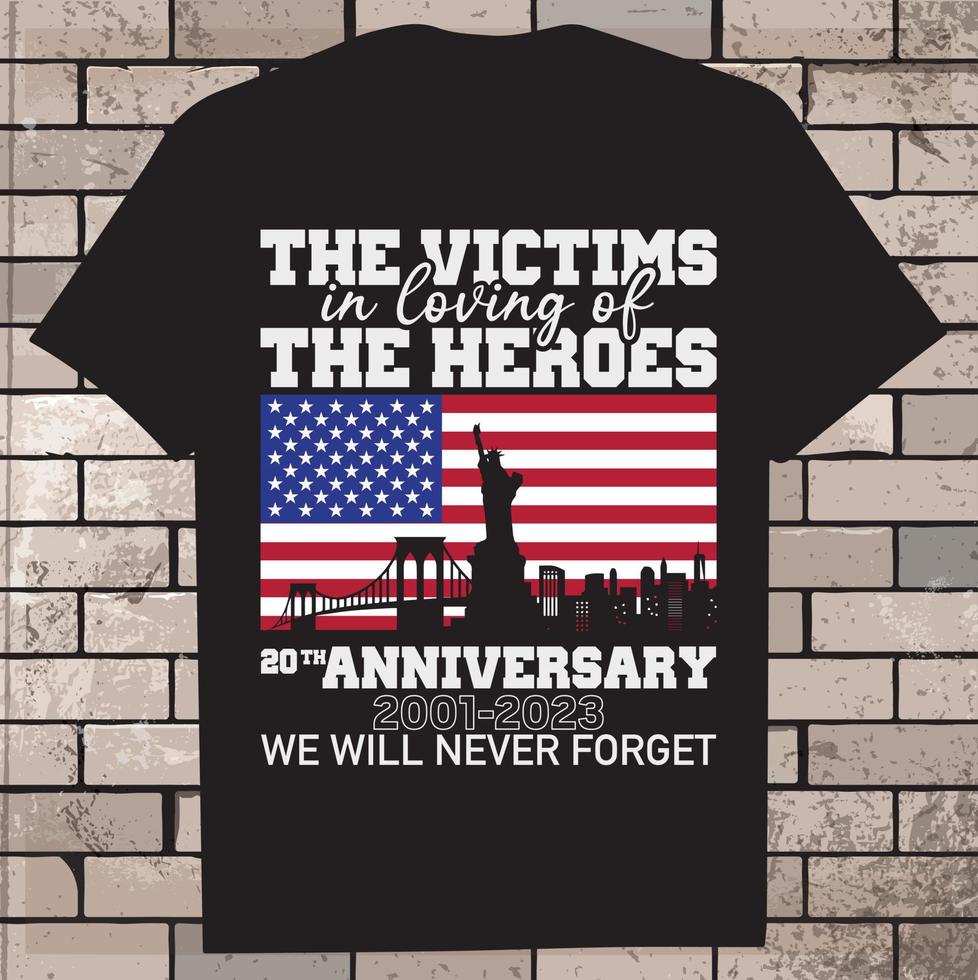 Memorial USA T-Shirt design, icon illustration vector