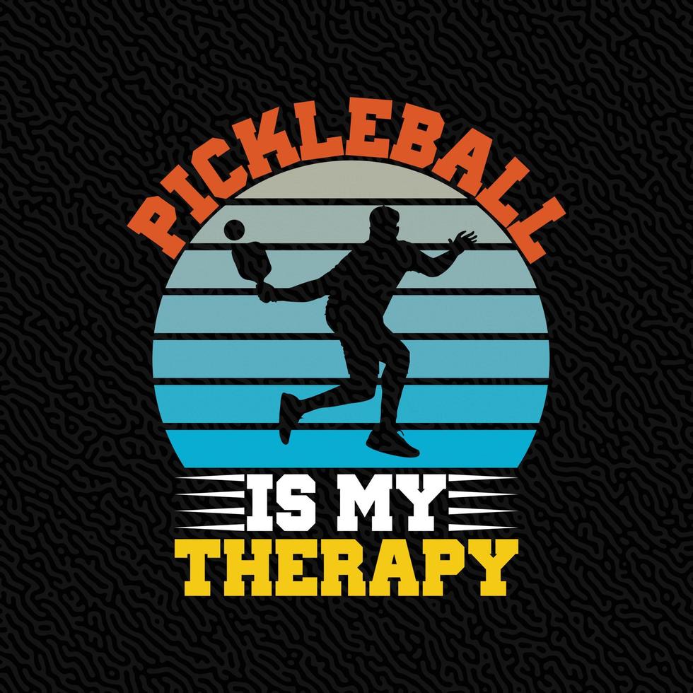pickleball es mi terapia vector