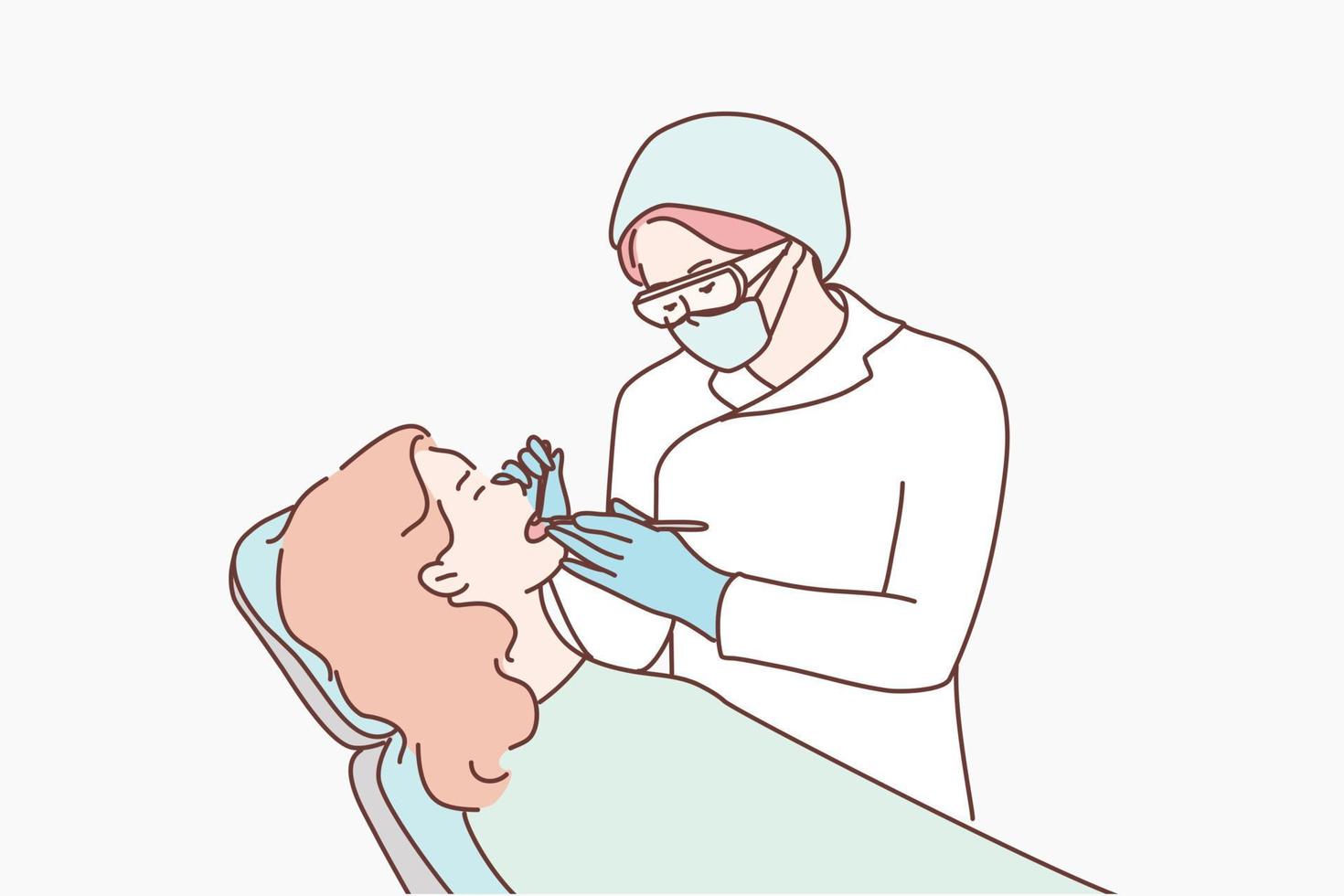 Healthcare, medicine, dentistry concept vector