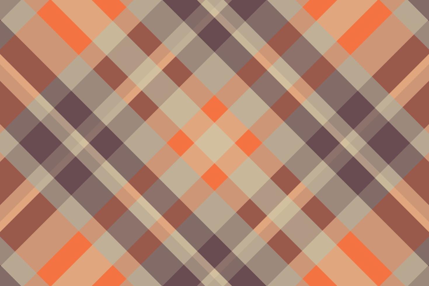 Tartan or plaid halloween color pattern. vector