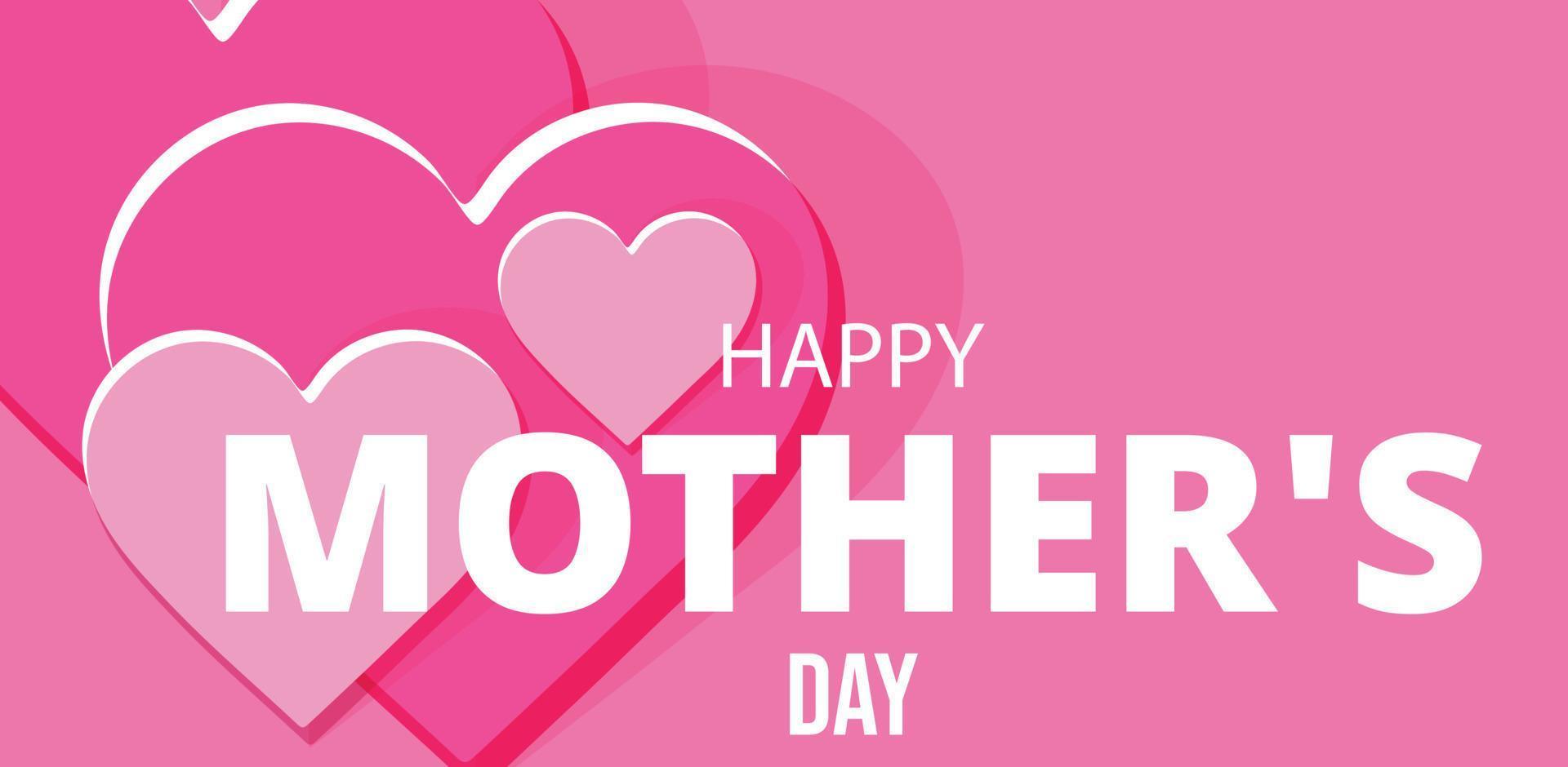 Happy Mother's day. Template for background, banner, card, poster. vector illustration.