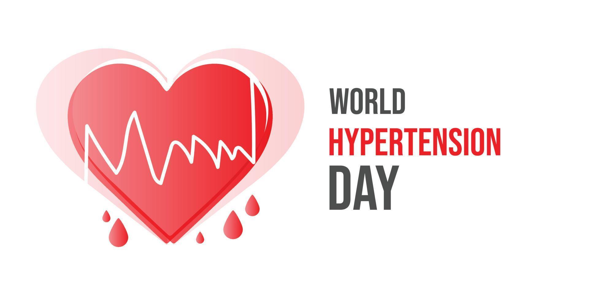 World Hypertension Day. Template for background, banner, card, poster. vector illustration.