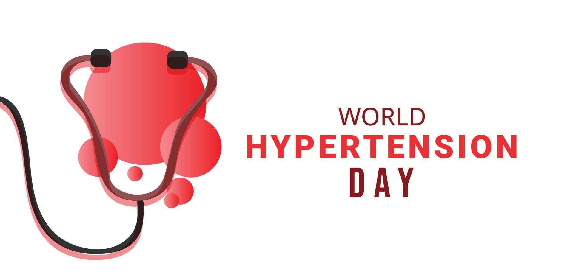 World Hypertension Day. Template for background, banner, card, poster. vector illustration.