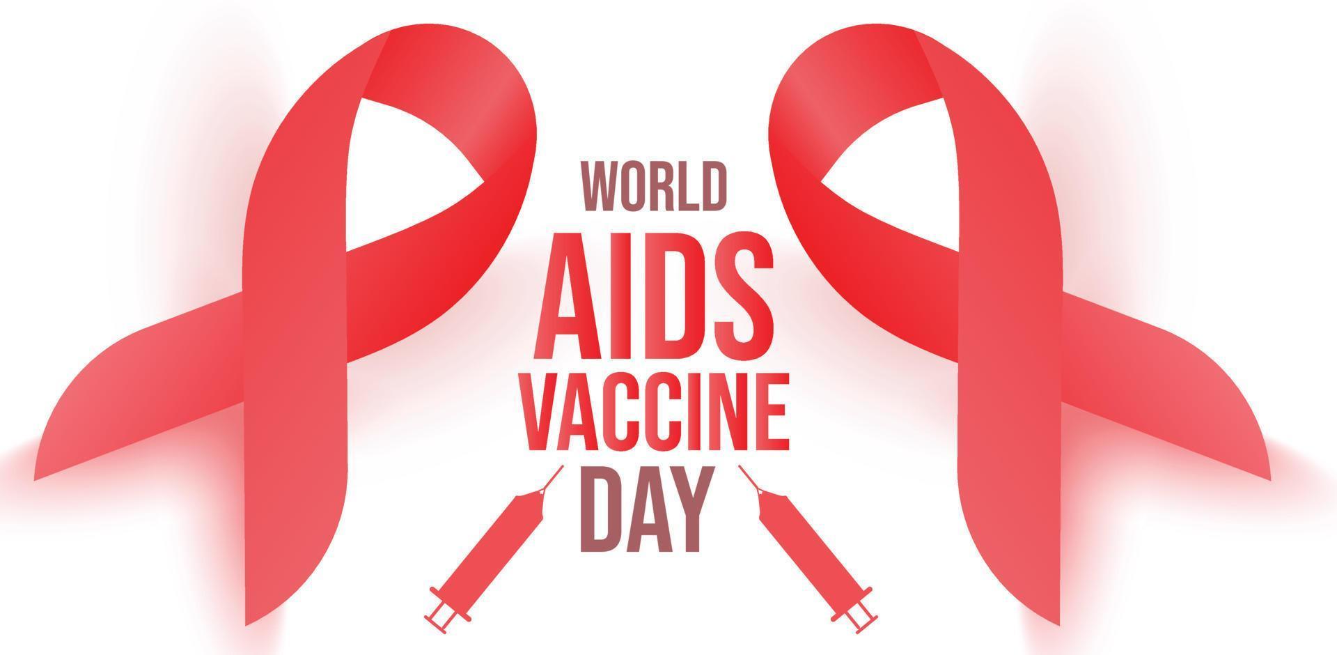 world aids vaccine day. Template for background, banner, card, poster. vector illustration.