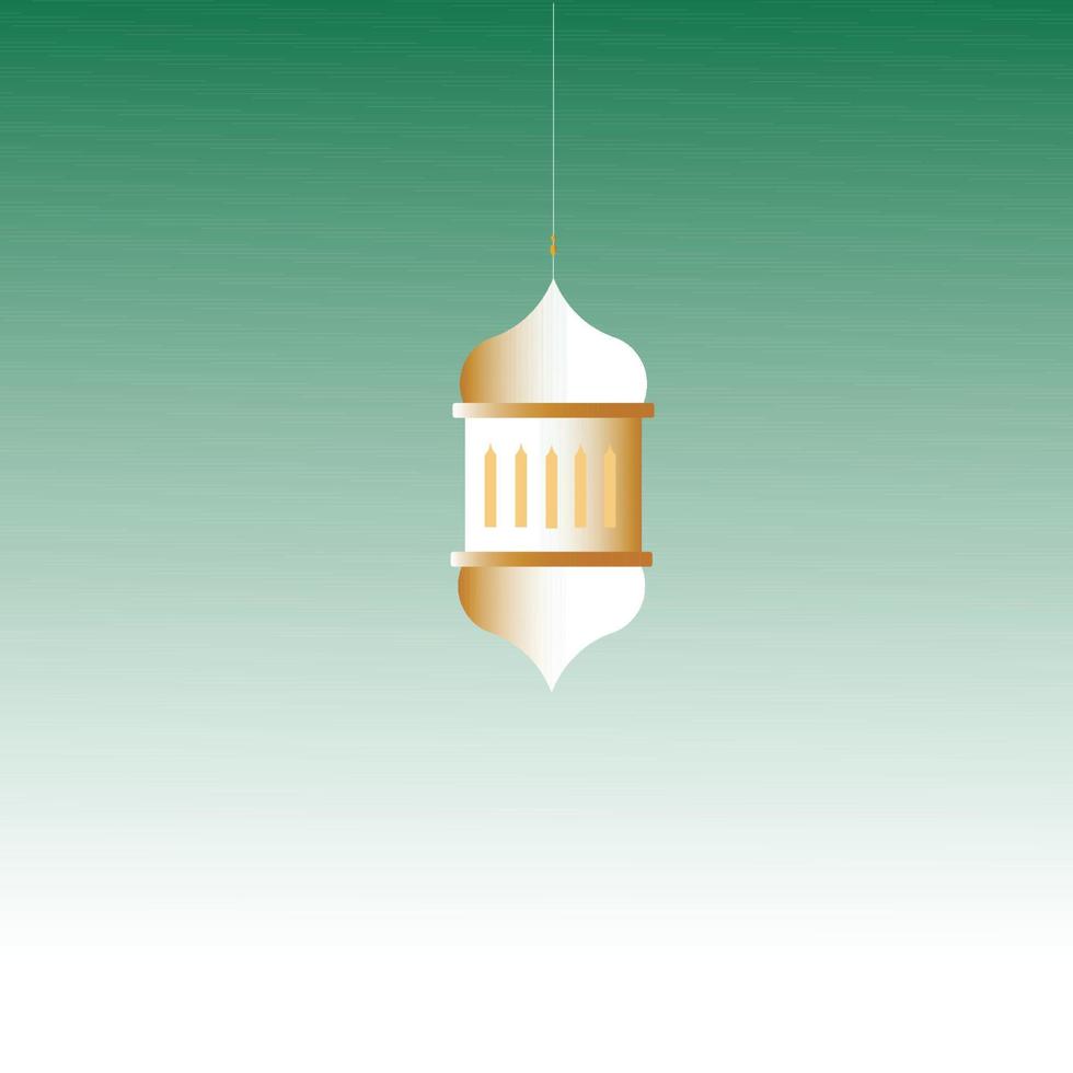 Eid mubarak flat style decorative greeting background vector