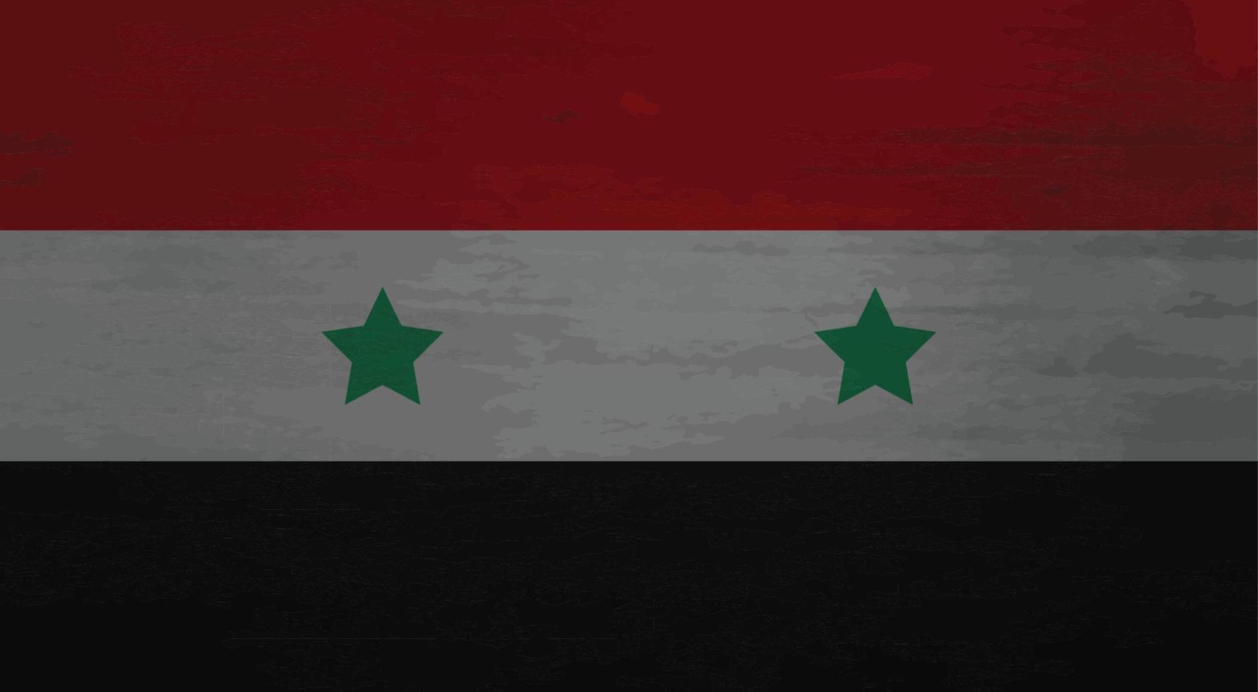 Grunge messy flag Syria vector