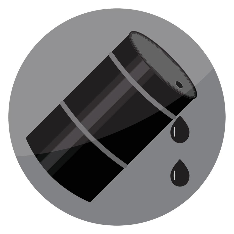 Flat icon oil barrel vector
