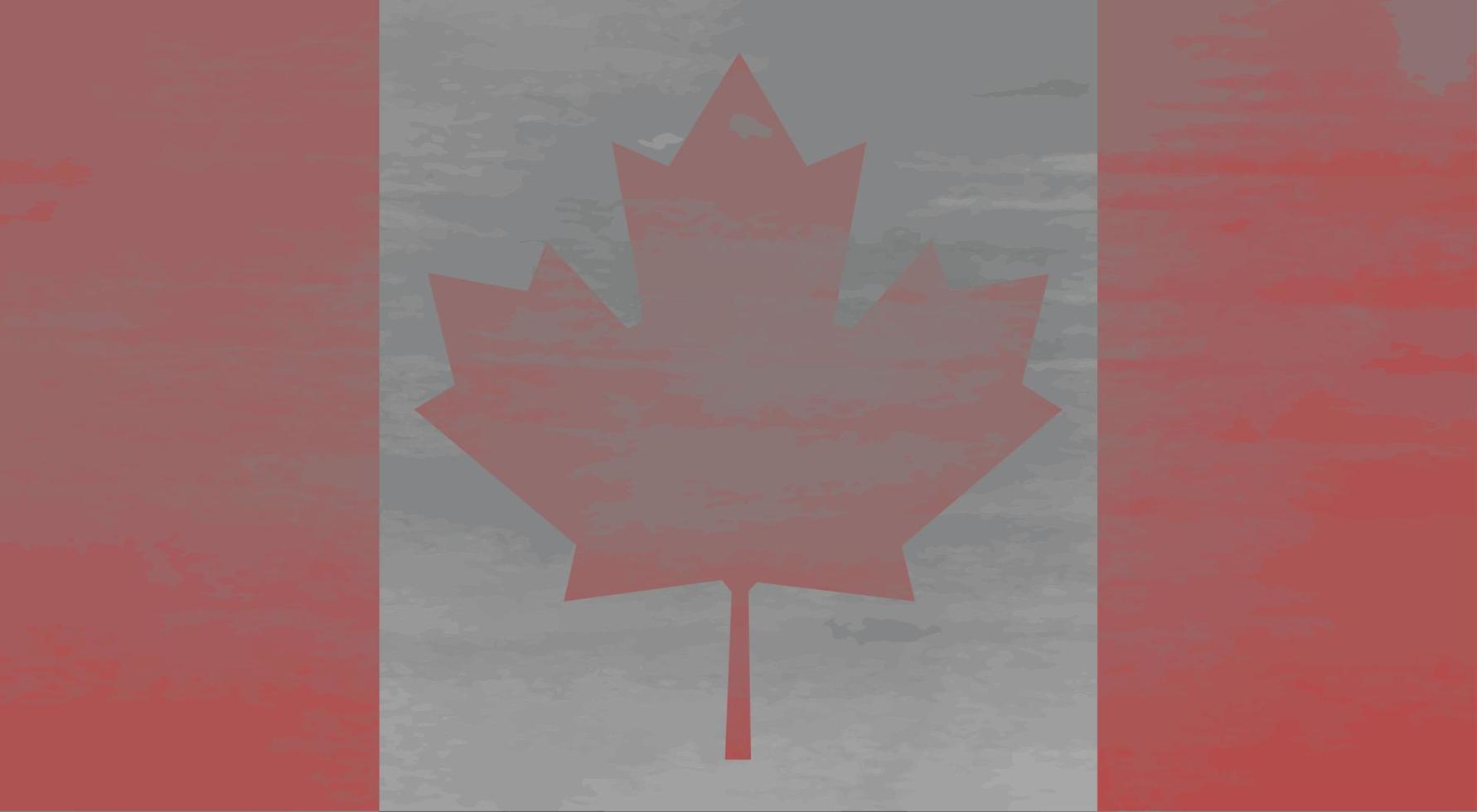 Shabby Flag of Canada vector