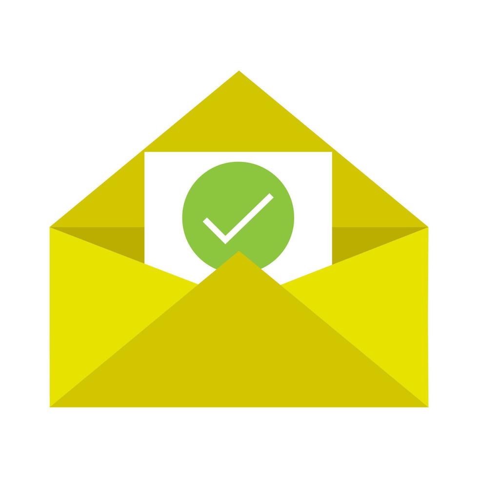 Email message sent successfully.  Open mail Envelope with incoming message.  New incoming messages with notification. unopened unread Message notification alert reminder. Unread email notification. vector