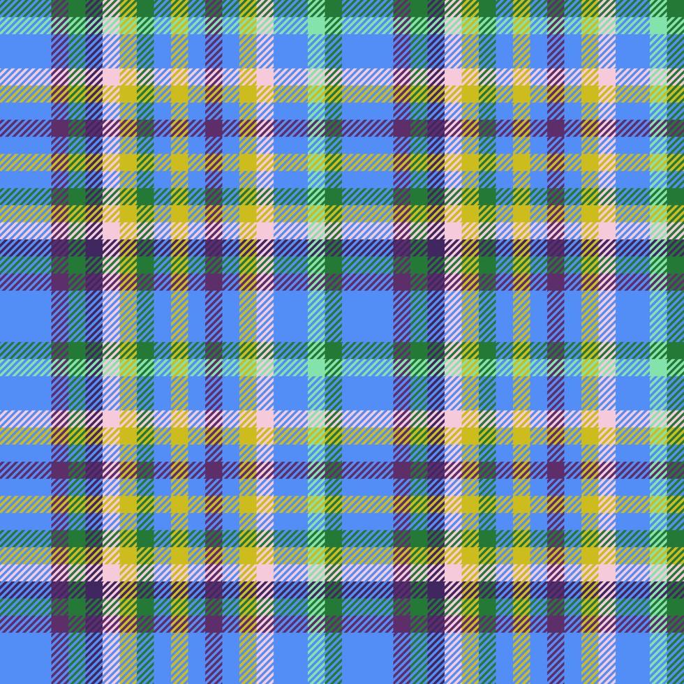 Plaid fabric pattern. Seamless vector tartan. Background texture check textile.