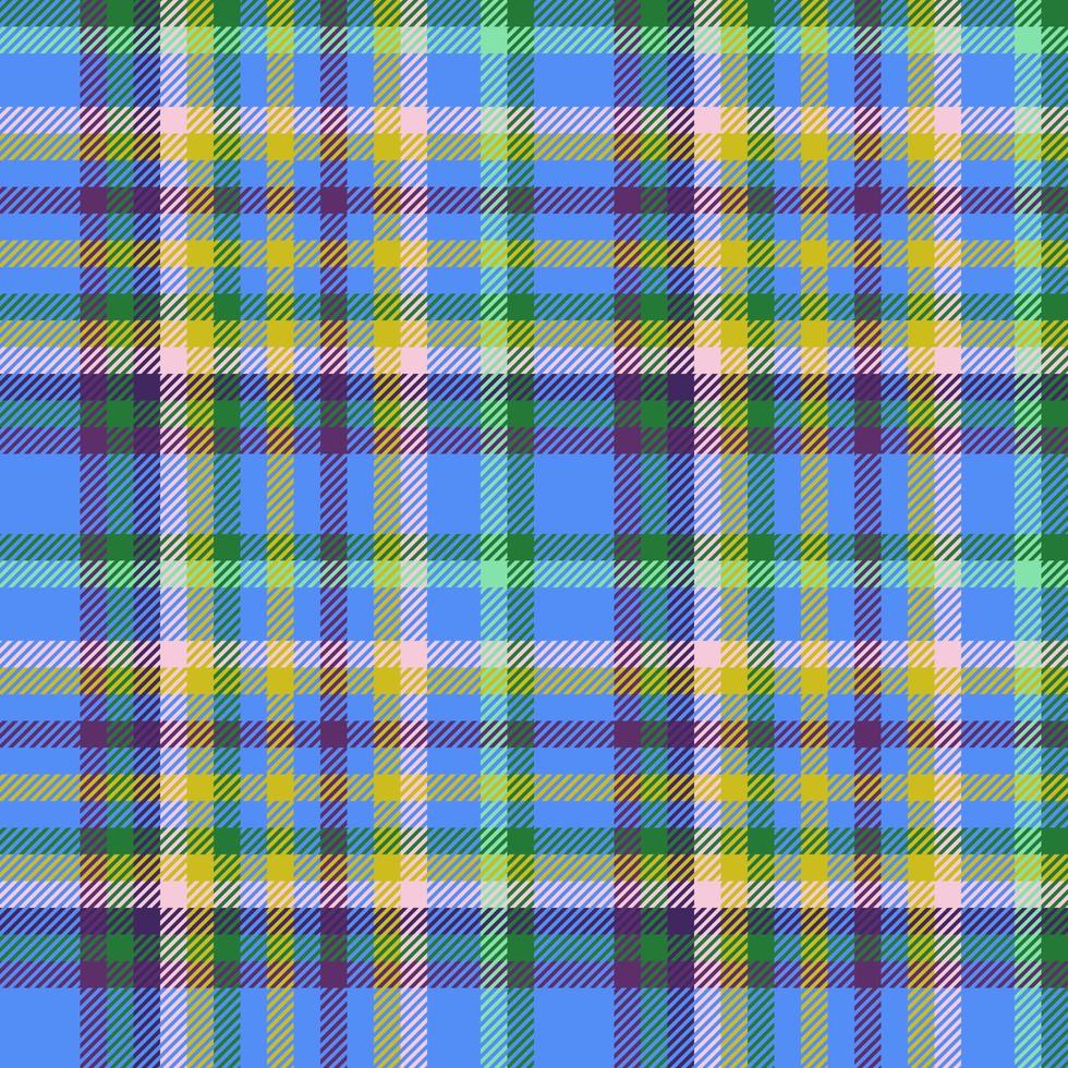 Plaid fabric pattern. Seamless vector tartan. Background texture check textile.