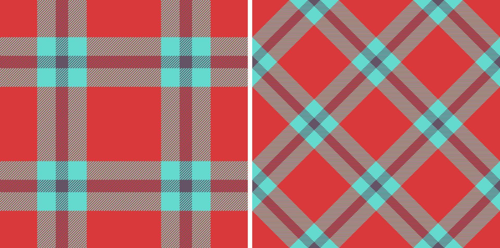 Texture pattern textile. Check fabric seamless. Plaid tartan vector background.