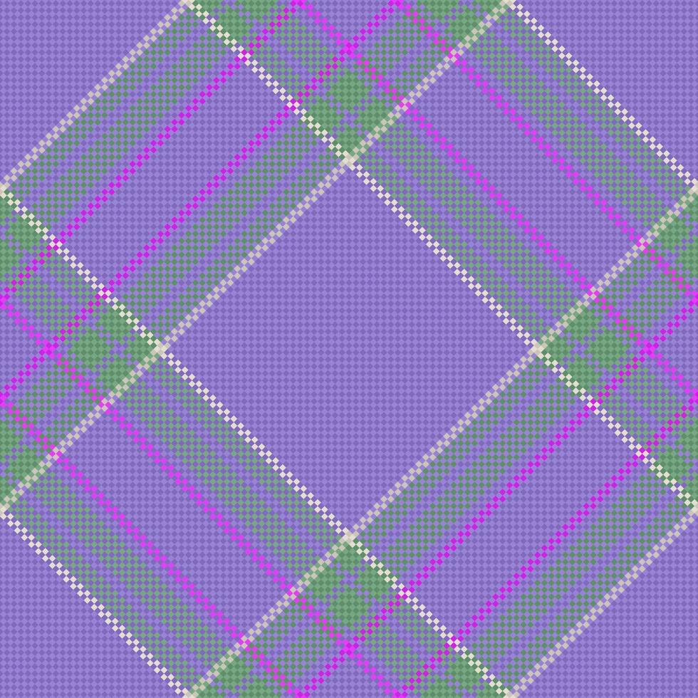 Tartan seamless texture. Fabric background pattern. Plaid vector check textile.