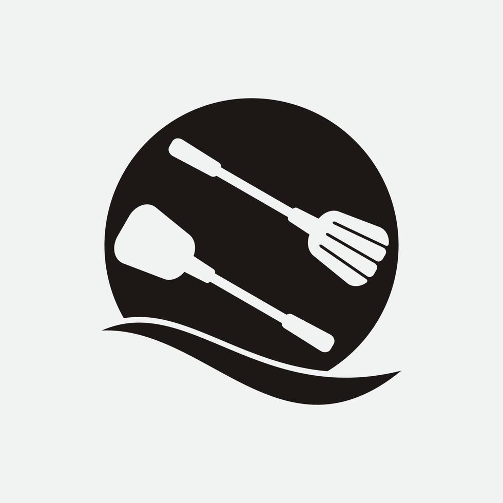 restaurant logo illustration vector
