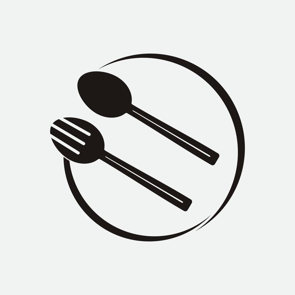 restaurant logo illustration vector