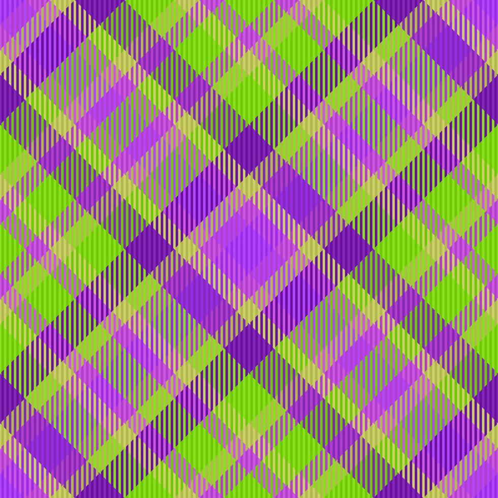 Texture check seamless. Tartan pattern fabric. Textile background vector plaid.