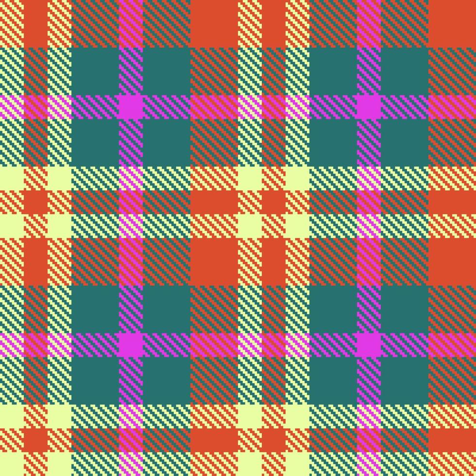 Background pattern fabric. Seamless check texture. Plaid vector textile tartan.