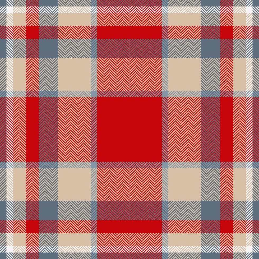 Plaid check pattern. Seamless fabric texture. Tartan textile print. vector