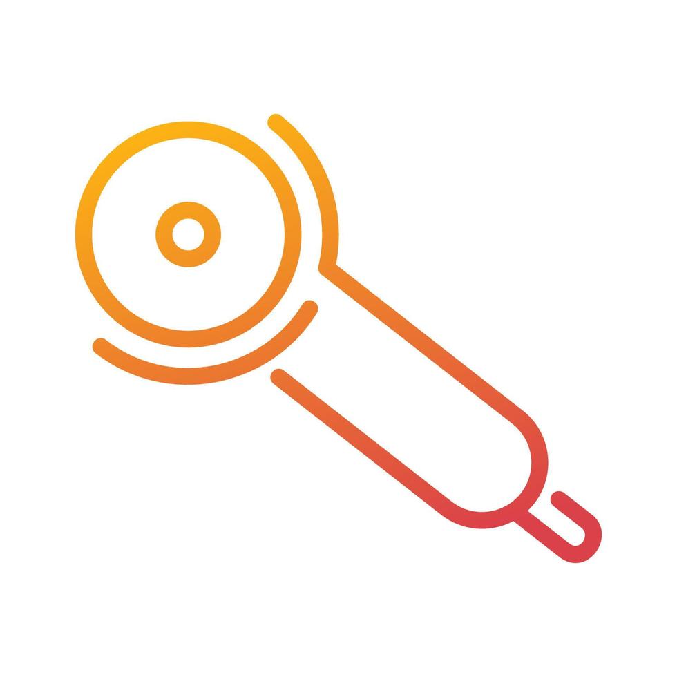angle grinder carpentry tool gradient icon vector illustration