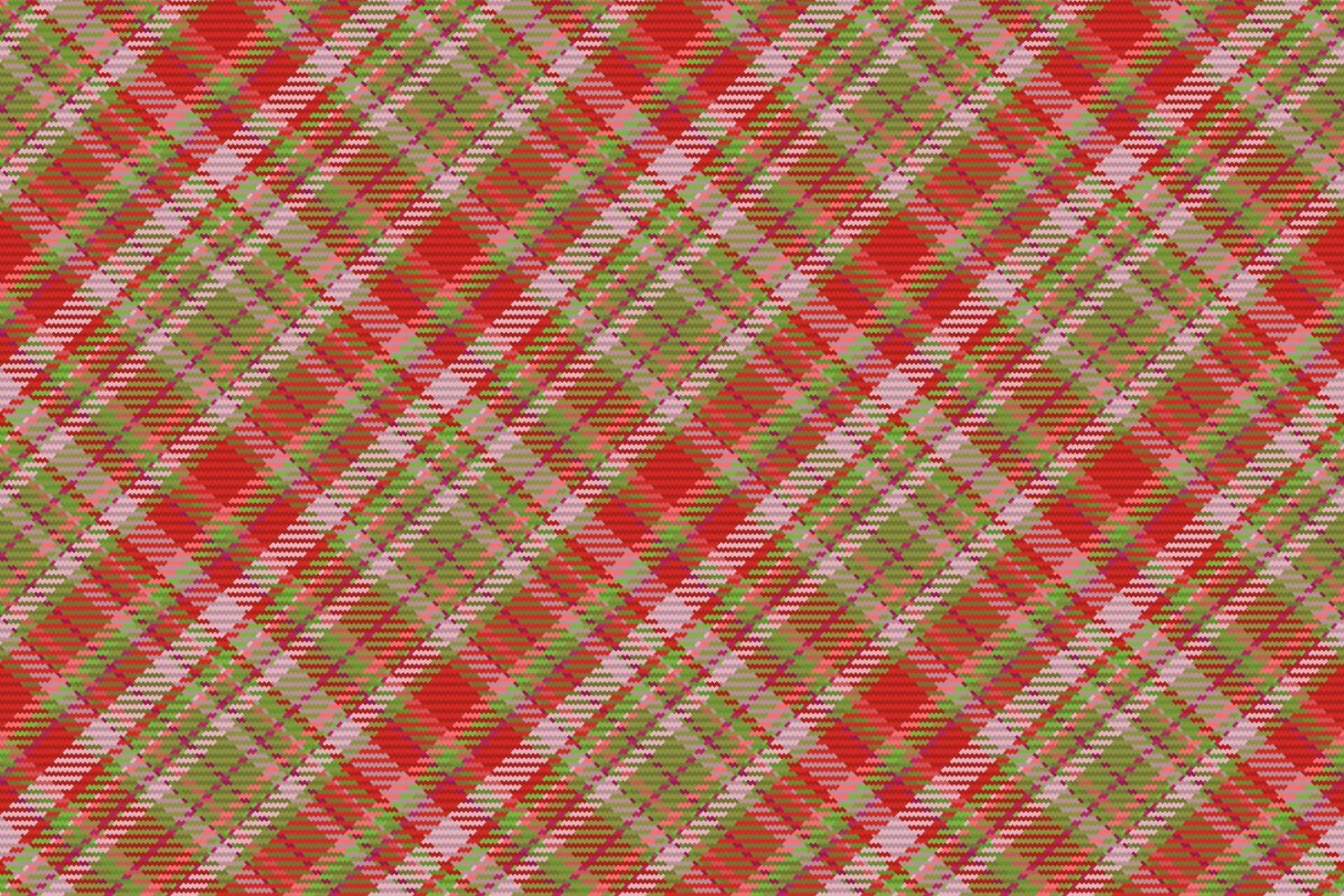Check plaid seamless fabric texture. Diagonal print. vector