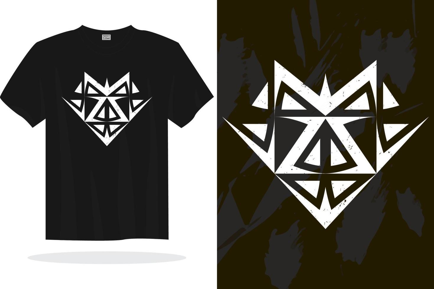 Modern t shirt design with random vector graphics