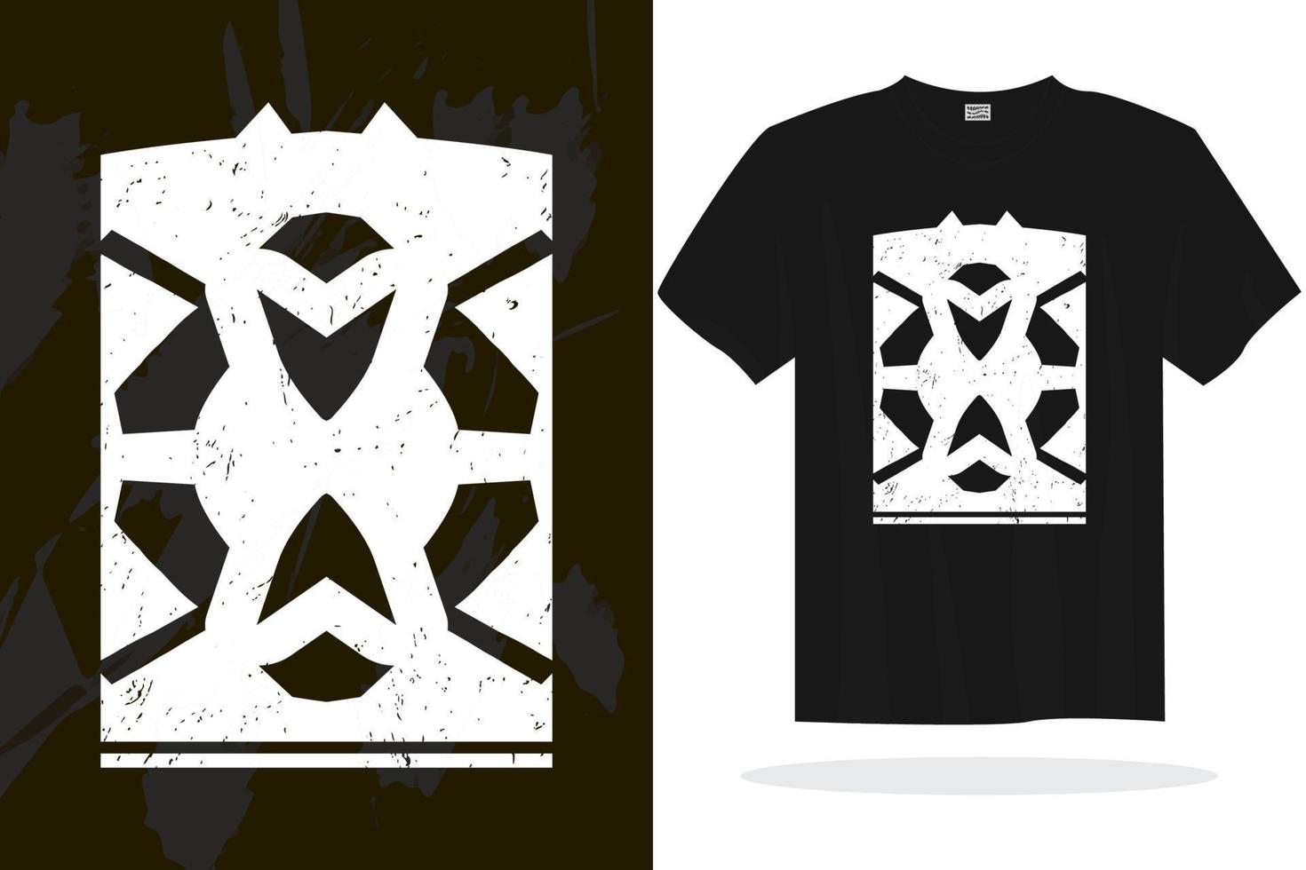 Modern t shirt design with random vector graphics