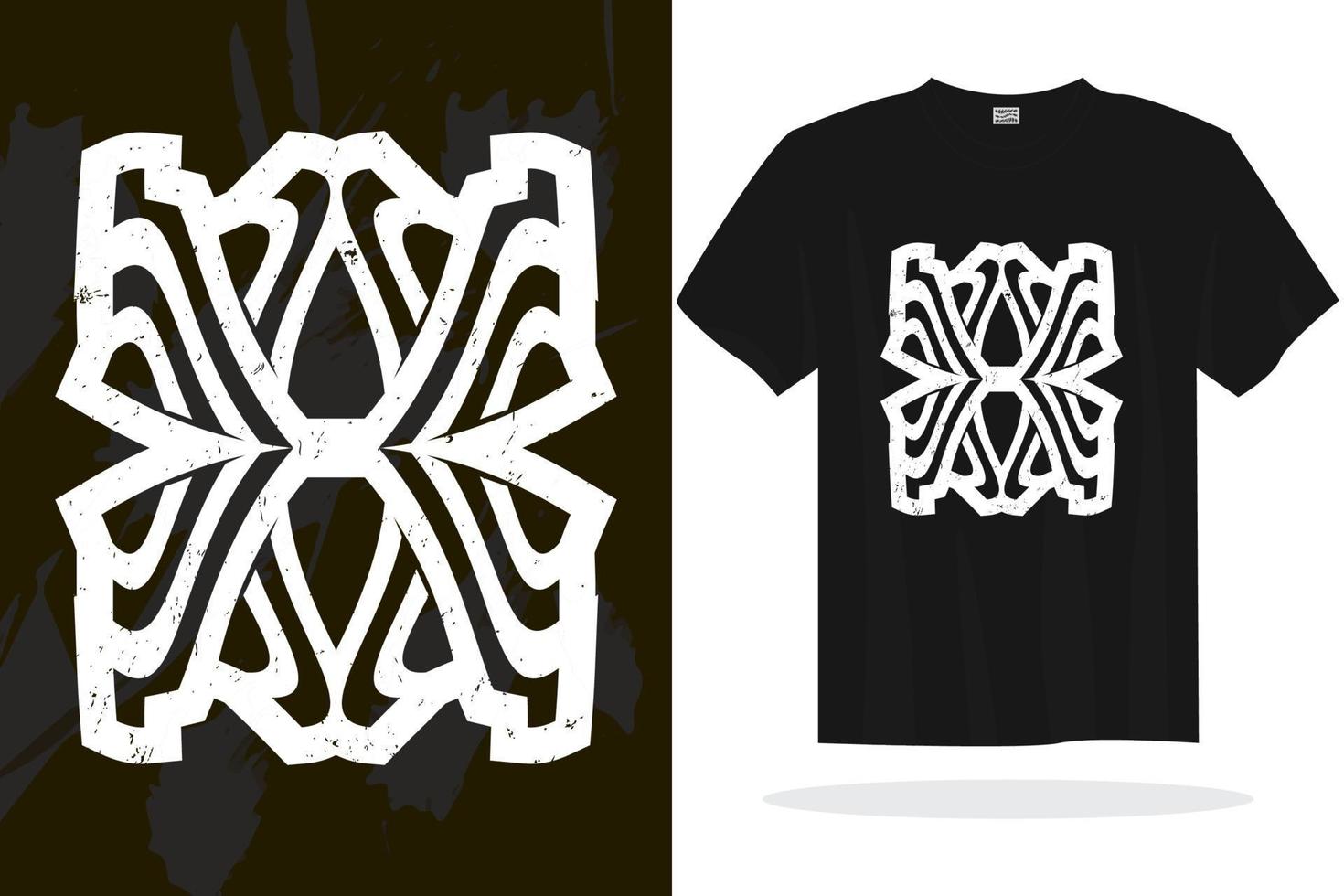Modern t shirt design with random vector graphics