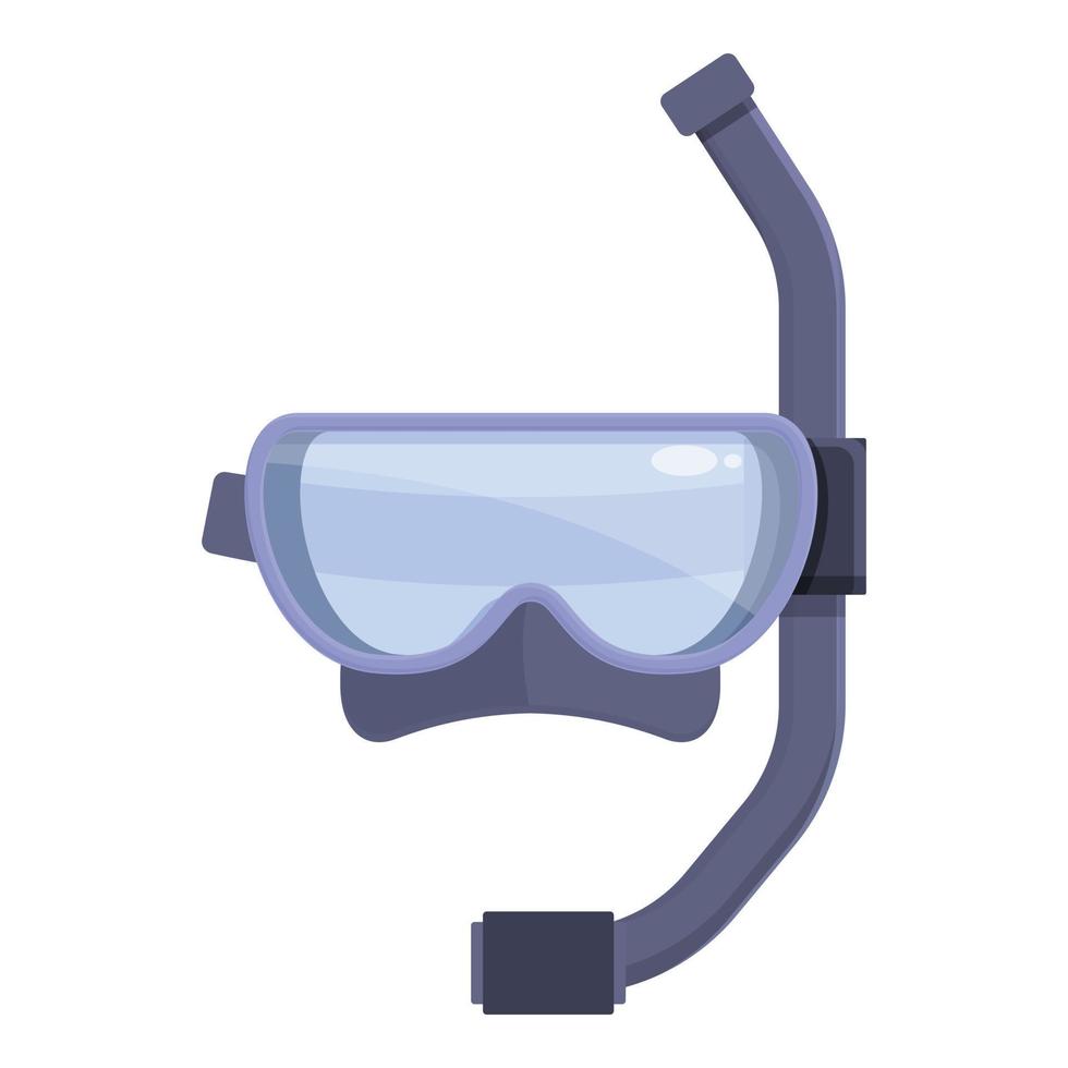 Diving equipment icon cartoon vector. Snorkel mask vector